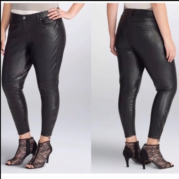torrid Pants - NWT Rebel Wilson for Torrid Black Leather Pants